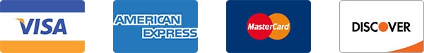 Visa, American Express, MasterCard, and Discover Card